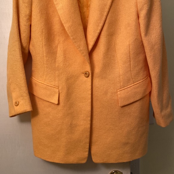 Escada New Virgin Wool Angora Wool Logo Lining Jacket Has a Matching Skirt - Picture 3 of 16